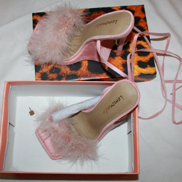Super Cute Pink "Sorrenti" High Heels From Lemonade SHY8322 - Picture 8 of 11